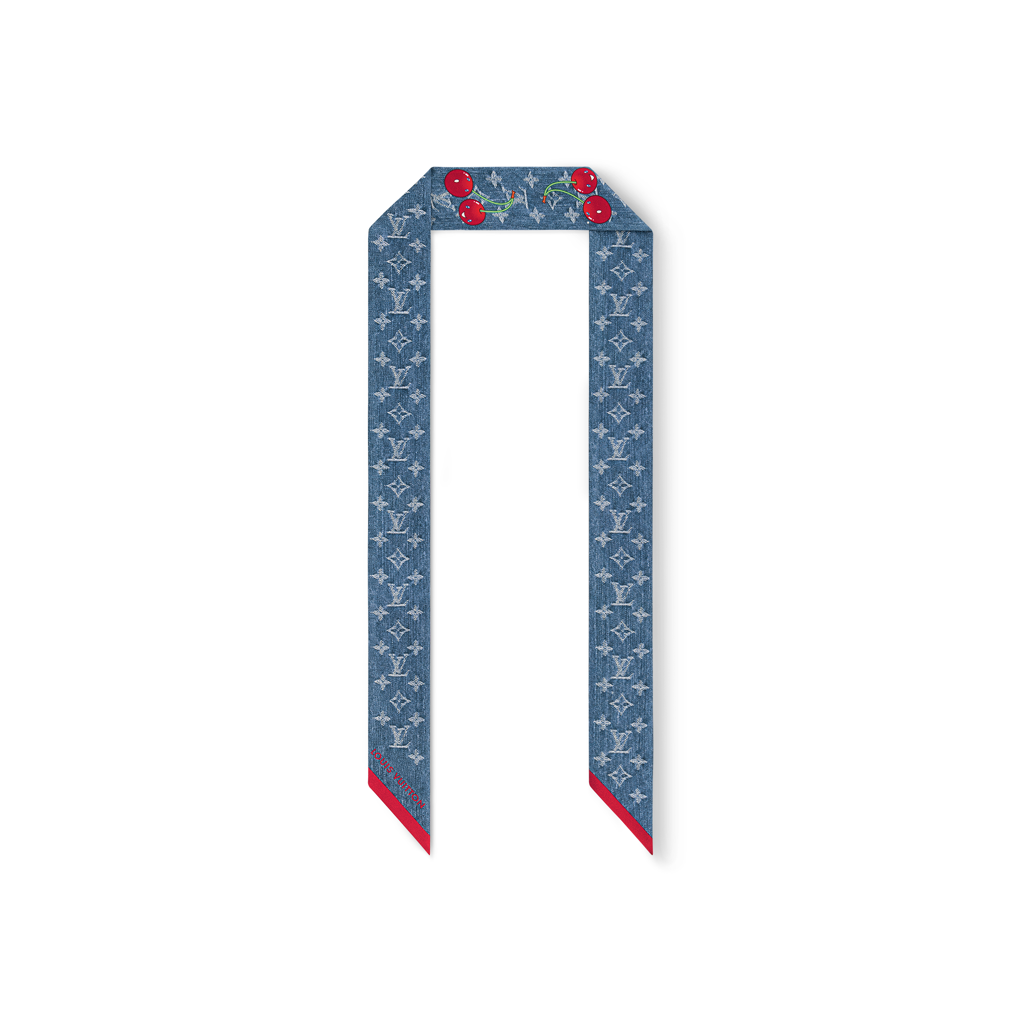LV x TM Denim Cerise Bandeau - Luxury S00 Blue | LOUIS VUITTON